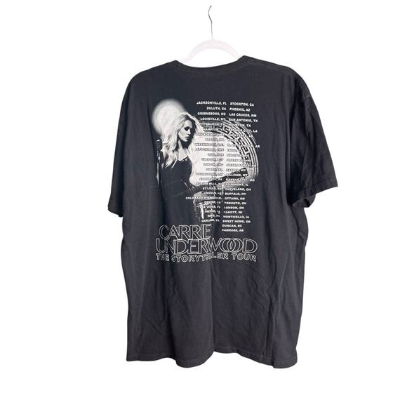 Carrie Underwood Unisex XXL The Storyteller Tour 2016 Black Tee Concert Shirt - Picture 5 of 6